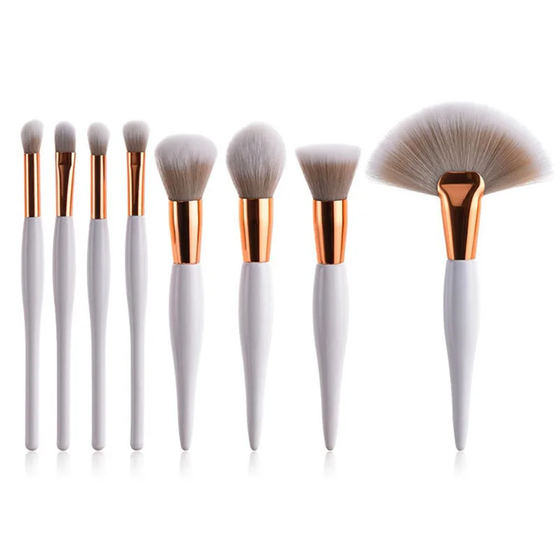 

8Pcs Professional Makeup Brushes Set Powder Blush Foundation Eyeshadow Make Up Fan Brushes Cosmetic Sets