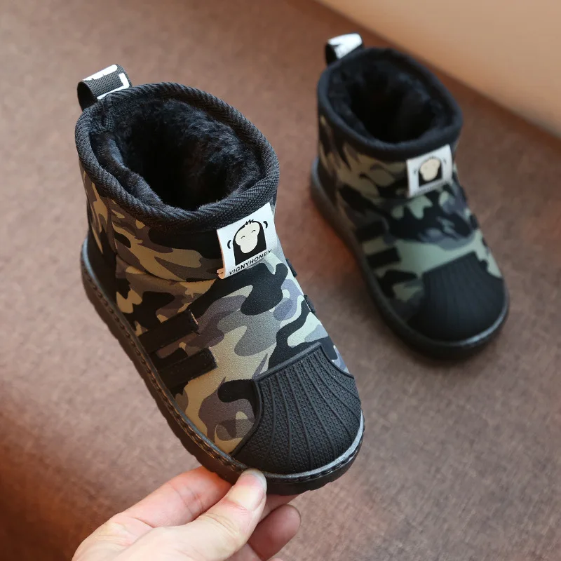 Orangemom/брендовые зимние ботинки для мальчиков; Новая модная Водонепроницаемая детская обувь с мягкой подошвой для девочек; детские ботинки