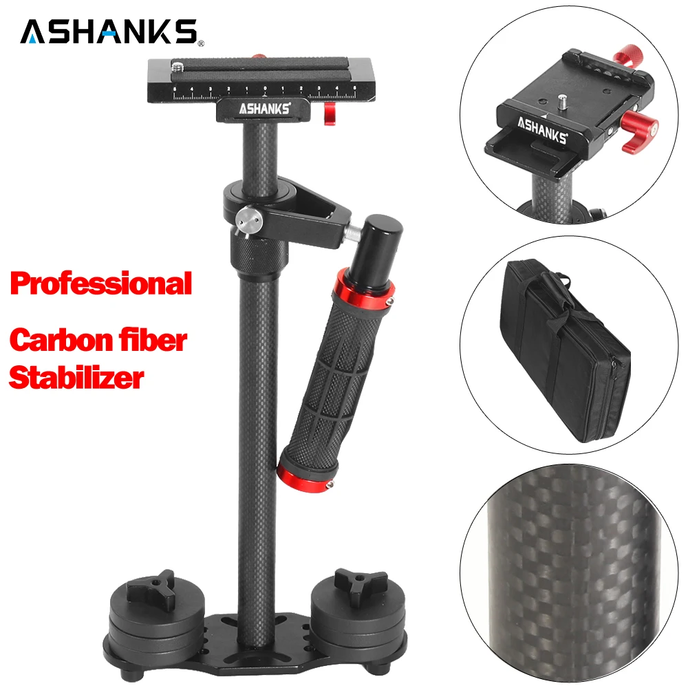  S60+ Handheld Steadycam DSLR Camera Stabilizer S-60 +Plus 3kg 57cm Camcorder Aluminum Steadicam for