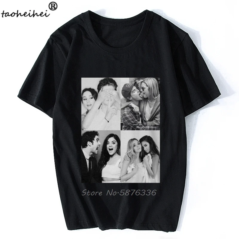 Pretty Little Liars-корабли B &amp W Для мужчин 'S футболка из хлопчатобумажной ткани