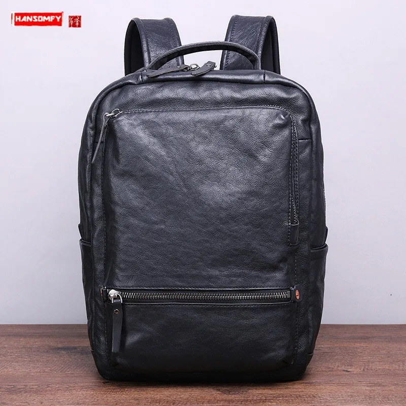 日本向け正規品 新しいカジュアルレザーバックパックスポーツ男性のバックパック多機能コンピュータバッグ ファストファッション通販サイト Signature Johaness Com