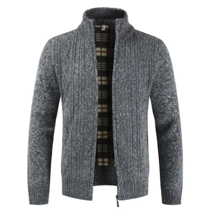 ^Cheap Brand New Fashion Thick Sweaters Cardigan Coat Men Slim Fit Jumpers Knit Zipper Warm Winter Business Style Men Clothes
