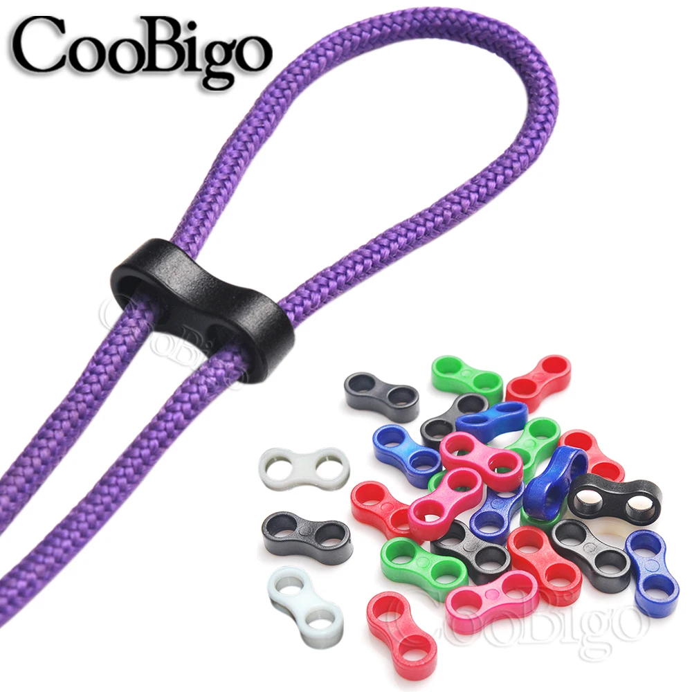 20 Serrature Per Cavi In Plastica - Fermacavi Con Molla, Foro Singolo E Doppio, Nero - Foto 6