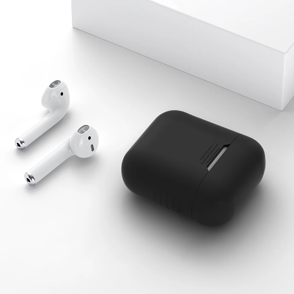 1 шт Bluetooth беспроводной чехол для наушников Защитный чехол для AirPods аксессуары для кожи силиконовый чехол для Apple AirPods зарядная коробка