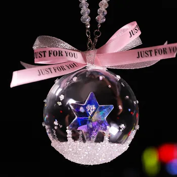

New Car Accessories Stars Crystal Pendant Car Decoration Men And Women Car Interior Decoration Exquisite Crystal Ball Decoration