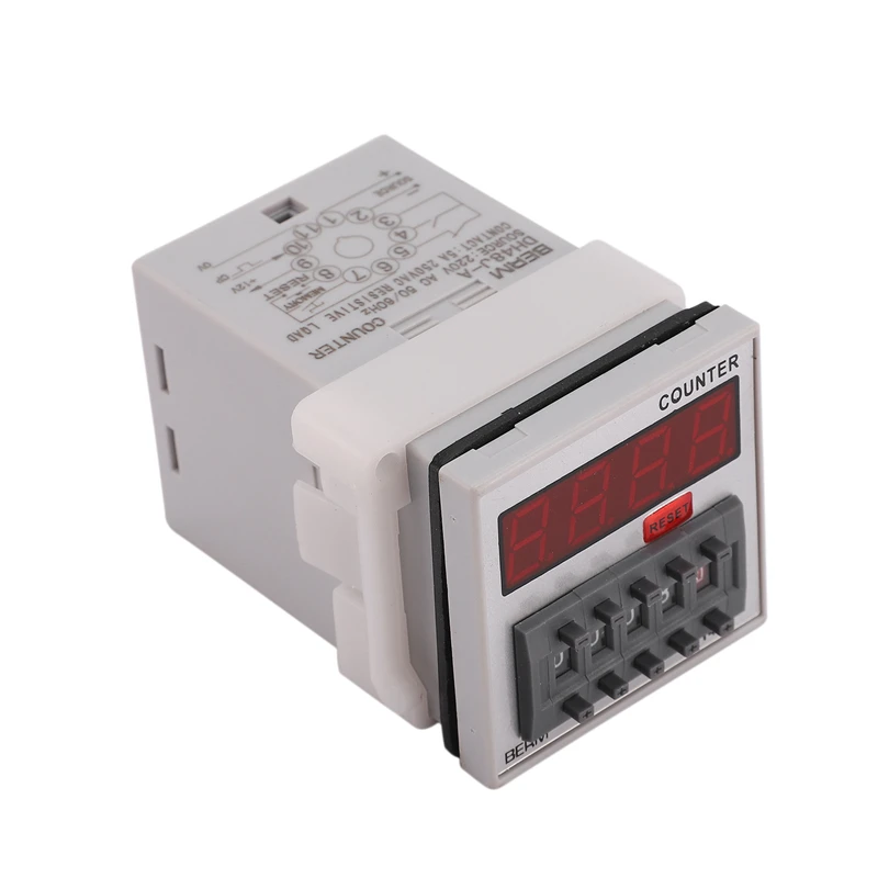 DH48J A AC220V 50/60Hz цифровой счетчик реле Дисплей подсчета 1 999900 11 Pin|Контактные датчики|