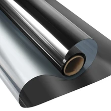 Односторонняя зеркальная оконная пленка, анти-УФ тепло, виниловая самоклеящаяся светоотражающая Солнечная пленка, уличная оконная тонировка для дома и офиса