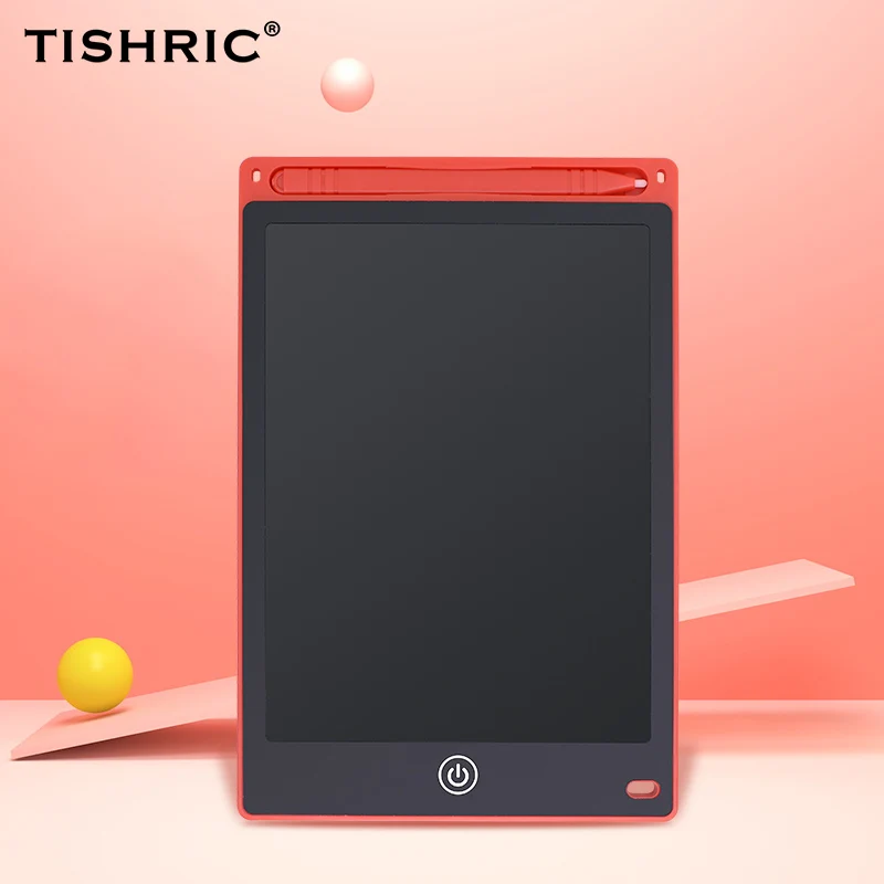 TISHRIC LCD Writing Tablet 8.5/10/12 inch Electronic Erasable Digital Graphics Tablet for Drawing Pad/Tablet/Board For Kids - Цвет: 10 thick lock red