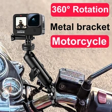 Mirror Mount-Rail Sports-Holder Gopro Motorcycle-Handlebar Action Dji Osmo Sony Xiaomi Yi