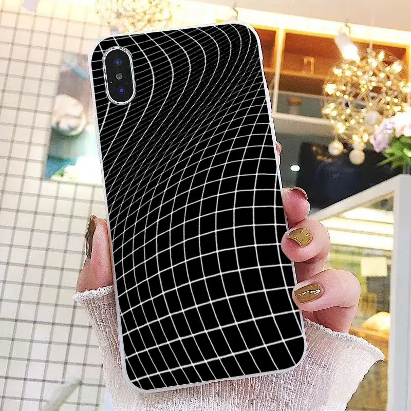 Black white Yellow Grid 