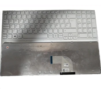 

Laptop keyboard For Sony Vaio SVE151C11V SVE151E11T sve1511b1rw Spanish version silver frame Original Repair Parts 149094811ES