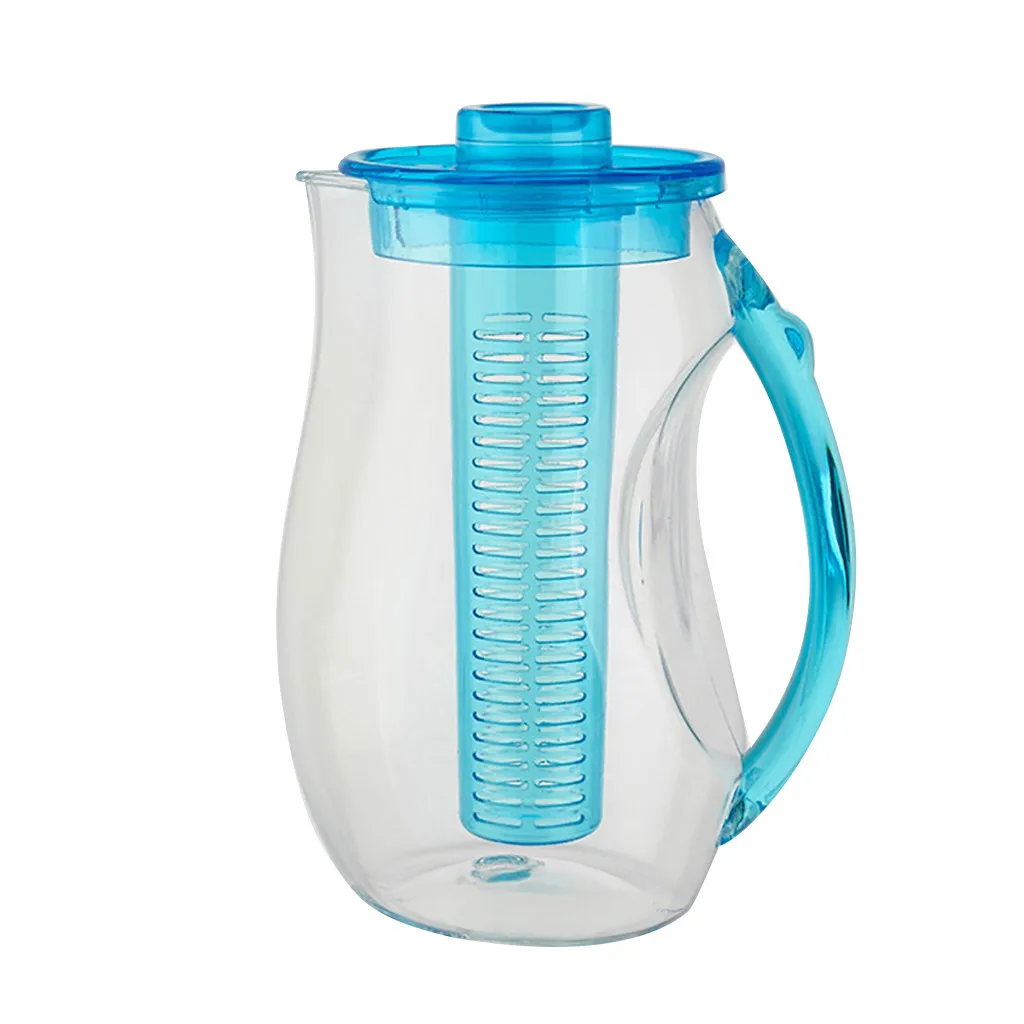 

Lemon fruit ice jug Fruit Infusion Flavor Juice Pitcher Drinking Container Jar jug dropship 2.9 qt Clear NEW BPA-free ice kettle