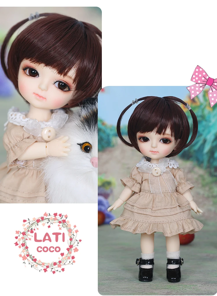 BJD шарнирная куколка Lati Yellow 1/8, 16 см