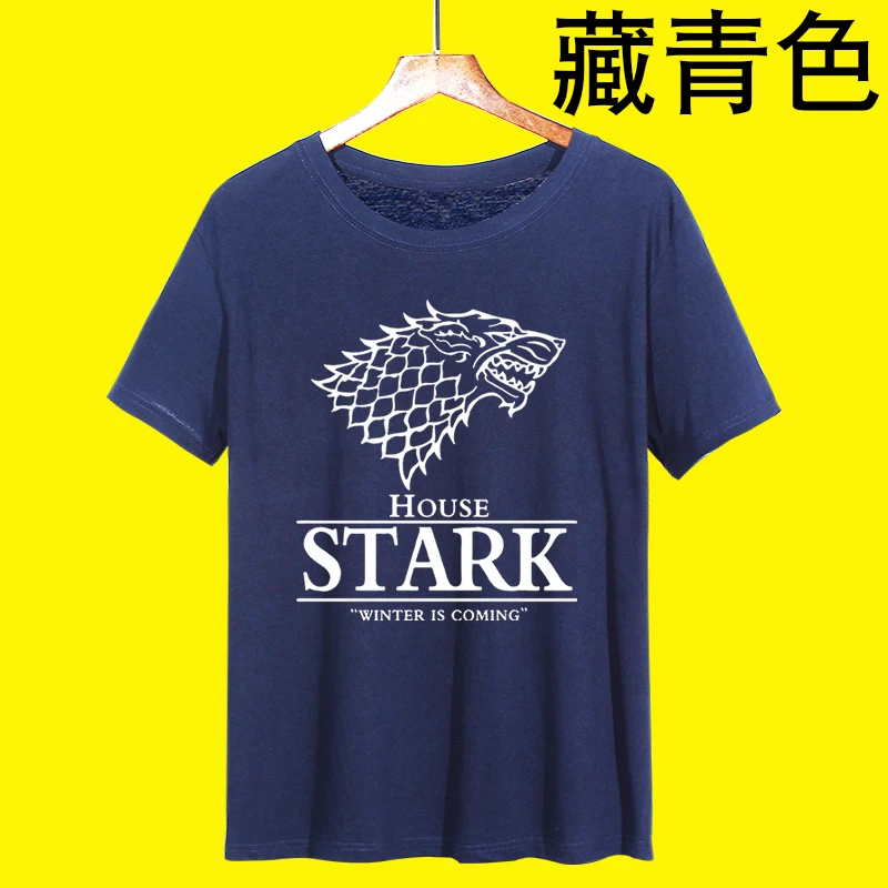 Новинка, Мужская футболка Stark, топы Winter Is Comming, Мужская футболка, Игра престолов, мужские футболки, повседневная мужская футболка, топ, летние футболки - Цвет: Красный