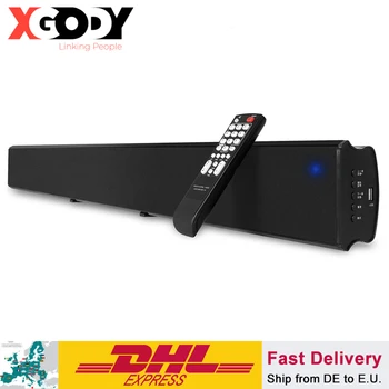 

XGODY Soundbar TV Home Theater 1013A 30W Dual Bass Diaphragm Subwoofer for Wireless Bluetooth Speaker for TV Aux RCA Sound Bar
