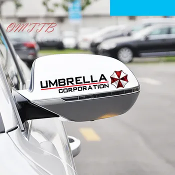 

Car styling 1 pair Universal Car Rearview Mirror Stickers Umbrella Corporation Waterproof car Sticker for all car