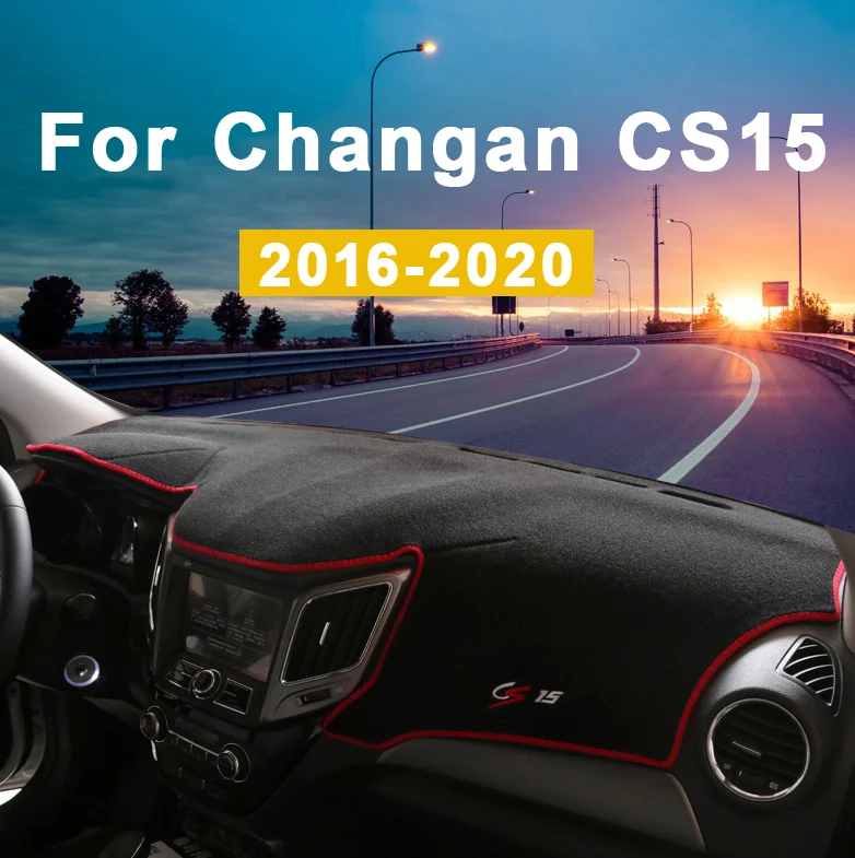 Для Changan CS15 крышка приборной панели автомобиля тире коврик солнцезащитный тент КОВРИК КОВРЫ анти-УФ аксессуары