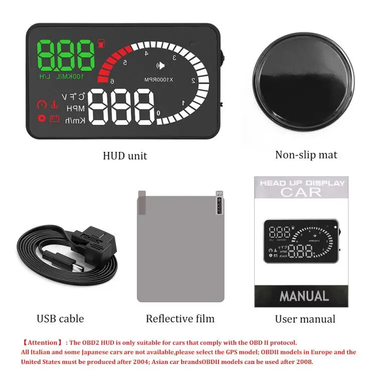 HUD голова манекена вверх дисплей X6 Автомобильный gps HUD X6 OBD OBD2 диагностический инструмент проектор Цифровой измеритель скорости автомобиля Охранная сигнализация