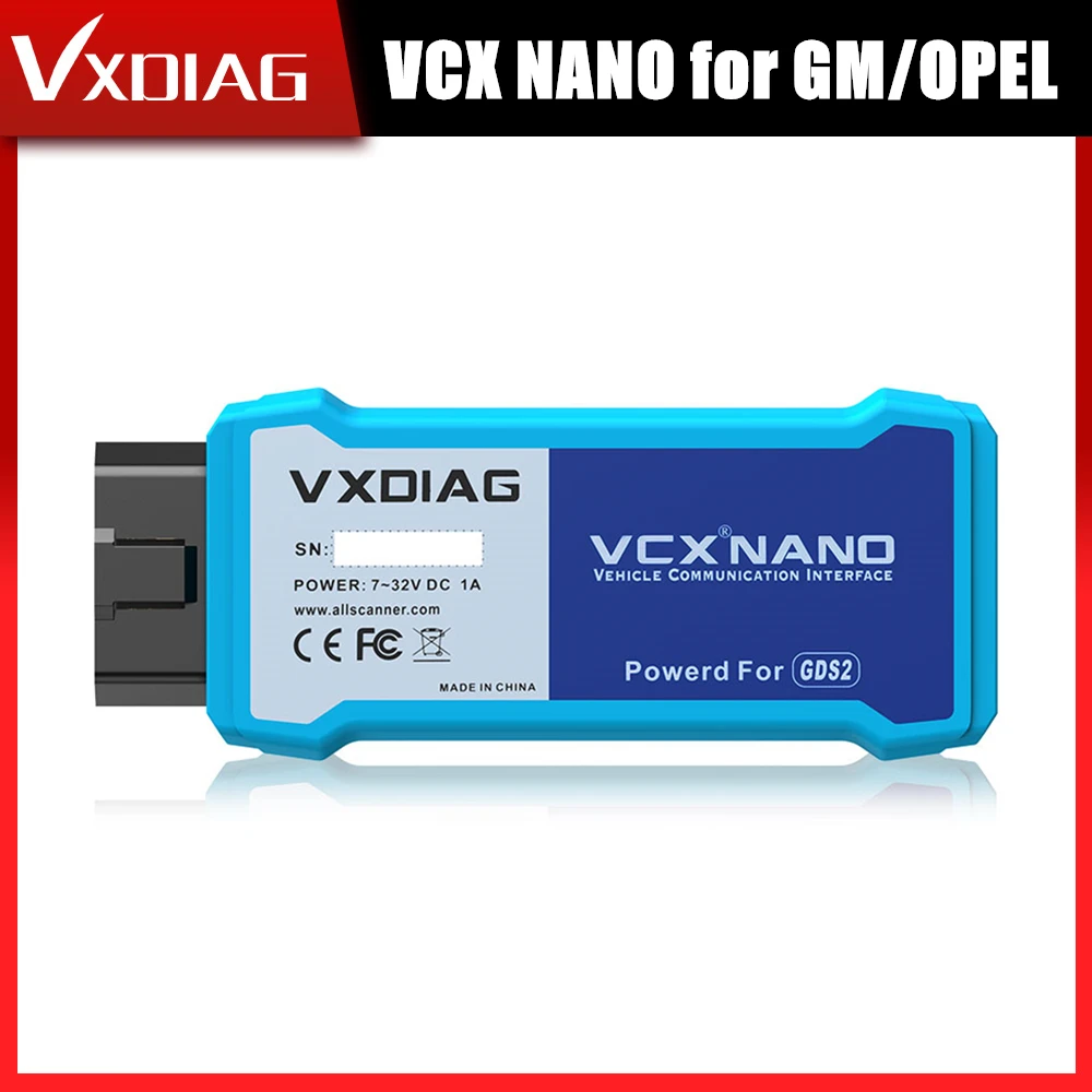 VXDIAG VCX NANO для GM/OPEL GDS2 V21.0.01501/2020 4 Tech2WIN 16.02.24 диагностический инструмент