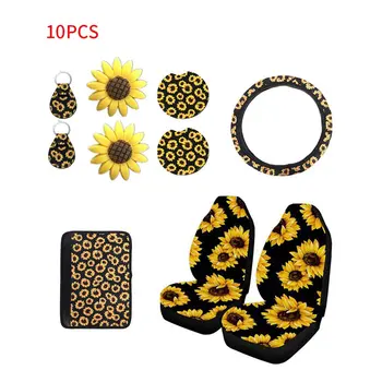 

Sunflower Car Accessories Kit Sunflower Car Decoration Car Cup Holder Sunflower Car Vent Easy To Install Car Accessories