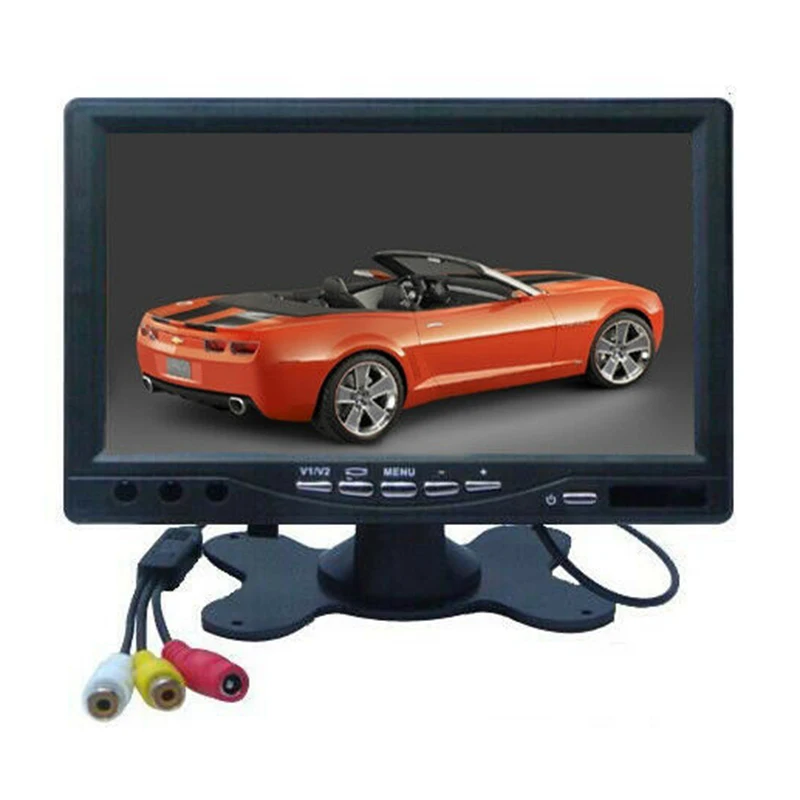 12 V-24 V 7 дюймов TFT lcd цветной HD монитор для автомобиля CCTV камера заднего вида