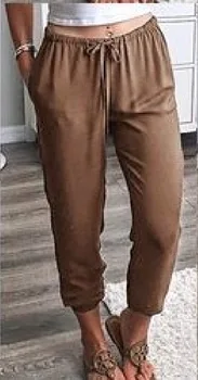 

2019 Summer Thin Woman Pants Ankle-length Casual Trouser Female Holiday Mama Pants Plus Size Sweatpants