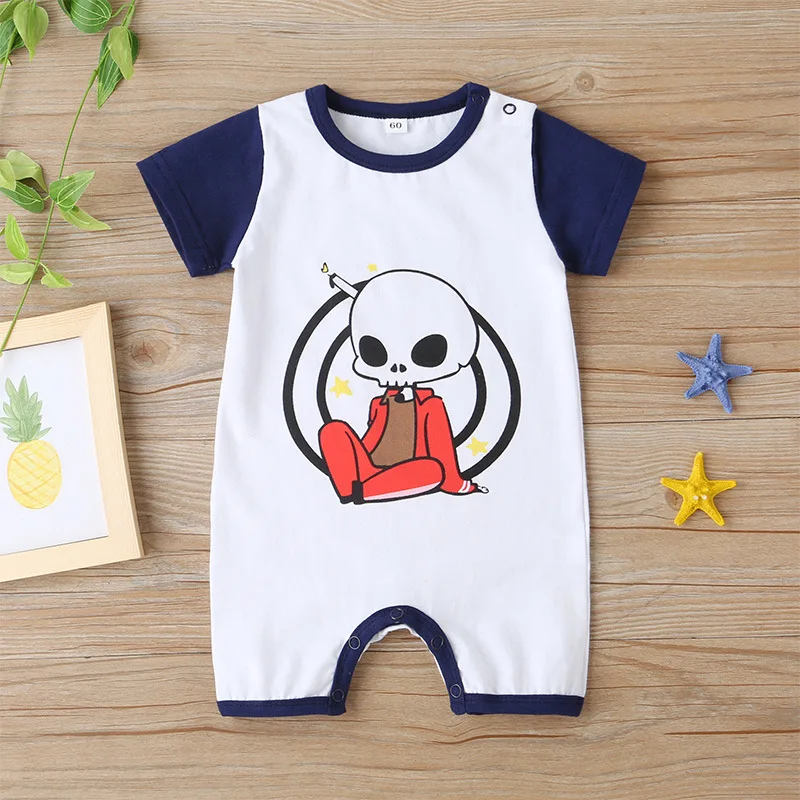 2020 Summer Baby Infant Rompers Boys Clothes Short Sleeve O Neck Print Cartoon Cute Kids Costume |