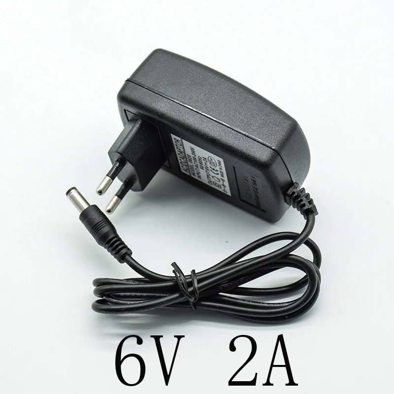 6V 2A 100-240 В постоянного тока 5 в 3 А 6 в 2 а/3 а 9 в 2 а 12 В 2 А 15 в 1.5A блок питания зарядное устройство ЕС вилка AC адаптер конвертер 5,5 мм* 2,5 мм(2,1 мм) преобразователь переменного тока в постоянный - Цвет: 6V 2A