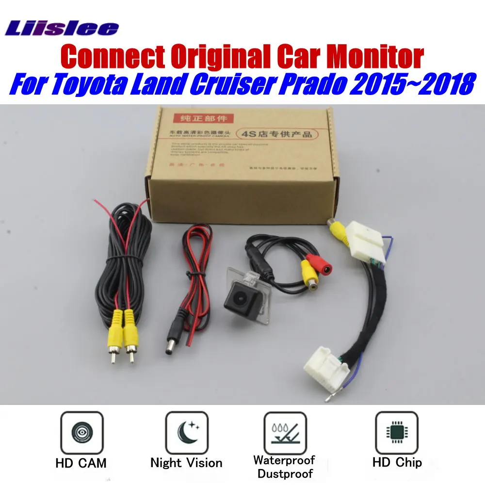 Резервная парковочная камера для Toyota Land Cruiser Prado 2010-2018 совместимая с оригинальным