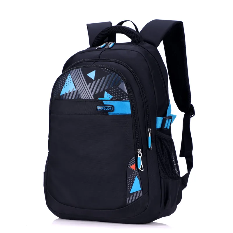 

Jiang Hao Schoolbag Men's Large Capacity Multi-Compartment Casual Junior High School Bag Young STUDENT'S Burden Relieving Waterp