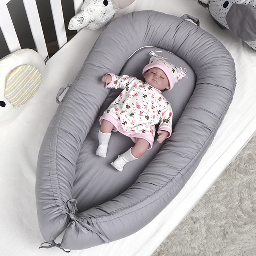 95x60cm Portable Nest for Baby Lace Cradle Travel Cot Newborn Nursery Travel Bebe Playpen Bassinet