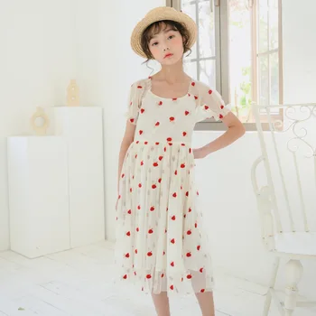 

2020 Summer New Arrival Teenager Girls Mesh Dress Cute Kids Girls Princess Dresses Fashion Children Party Elegant Dresses, #8793