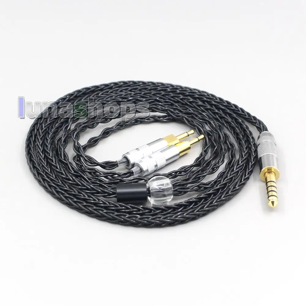 Кабель для наушников LN006424 черный посеребренный XLR 2 5 мм 4 3 8 ядер Sennheiser HD700|Кабели