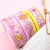 Cute girl heart pink grid Bullet Journal Washi Tape DIY Scrapbooking Sticker Label Rainbow Masking Tape School Office Supply ► Photo 3/5
