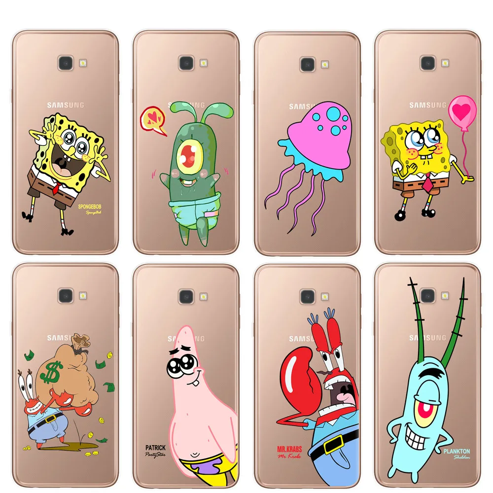 

Cute Plankton Patrick Star Pattern Phone Case For Samsung J3 J5 J7 2016 2017 J4 J6 Plus 2018 M10 M20 M30 M40 Soft TPU Cover Capa