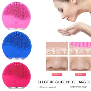 

Silicone Face Cleansing Brush Electric Face Cleanser Electric Facial Cleanser Cleansing Skin Deep Washing Massage Brush Sonic