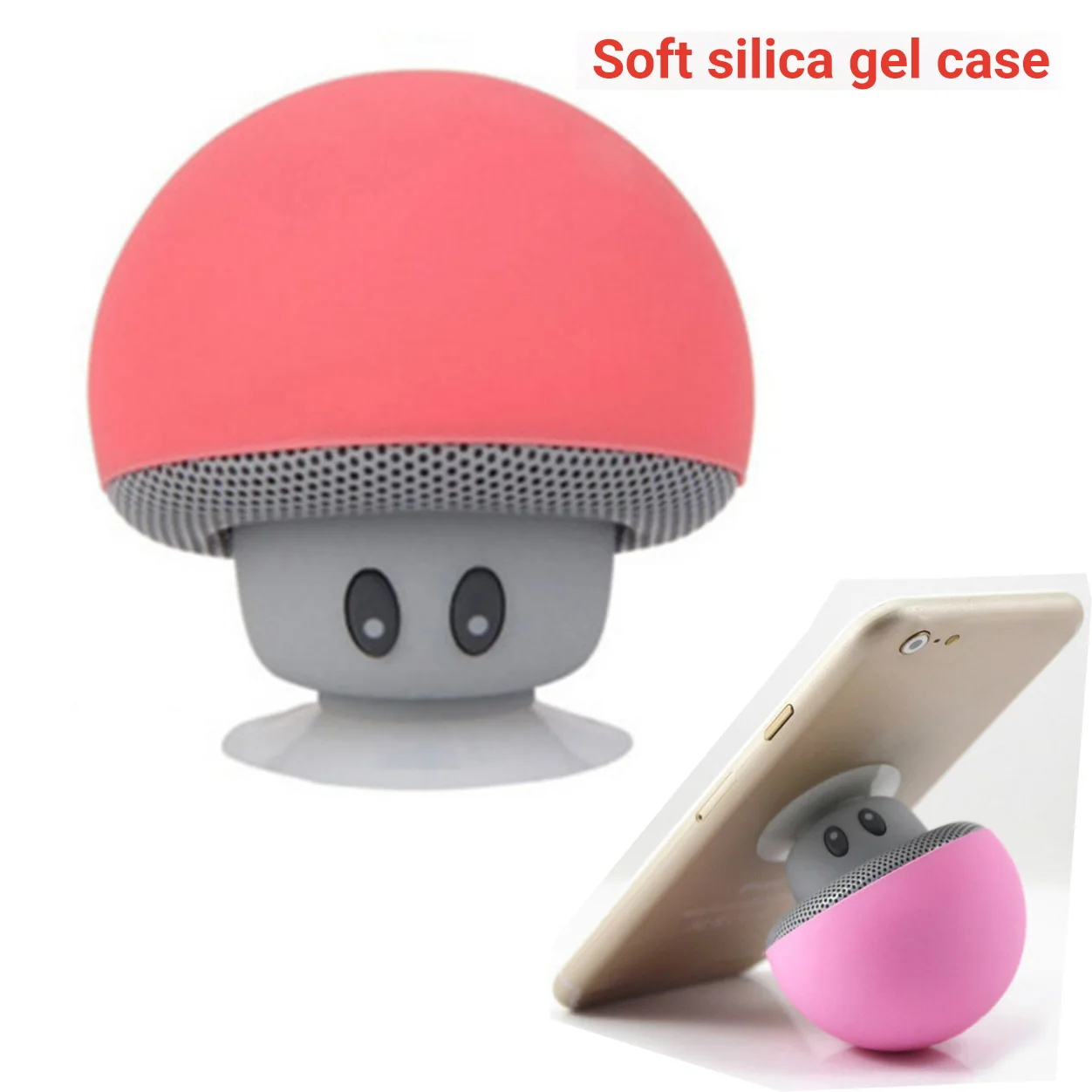 Precio bajo Minialtavoz inalámbrico de silicona con Bluetooth, reproductor de soporte manos libres con función de ventosa para iPhone y Android bWwnMGdl6Nk