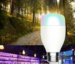 Для Alexa voice smart bulb Wifi Пульт дистанционного управления Энергосберегающая лампочка с затемнением Голосовая умная лампочка пульт