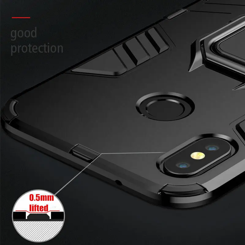 Для Xiaomi Redmi Note 6 7 Pro Redmi 7 Гибридный магнитный держатель подставки для кольца чехол задняя крышка чехол-бампер для телефона