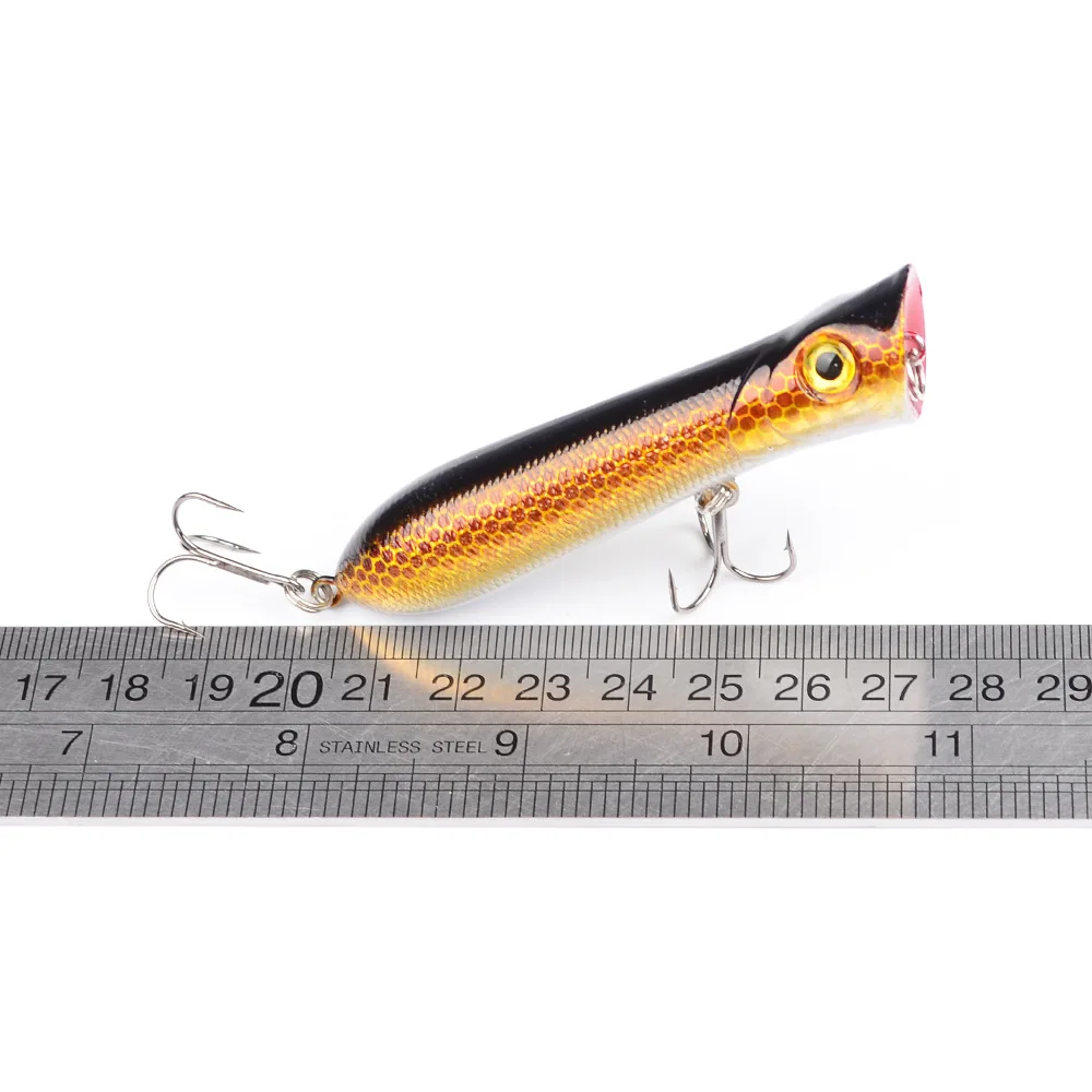 10 Color New Luya Bait 80mm 12g Fishing Gear 6# Black Hook Plastic Bait Crankbait Minnow Swimming Crank Baits Fishing Lure