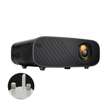 

12800 Lumens Eye Protection Bedroom Mini Portable Media Player 3D 1080P HD LED Projector ABS HDMI VGA Home Theater Movie Video