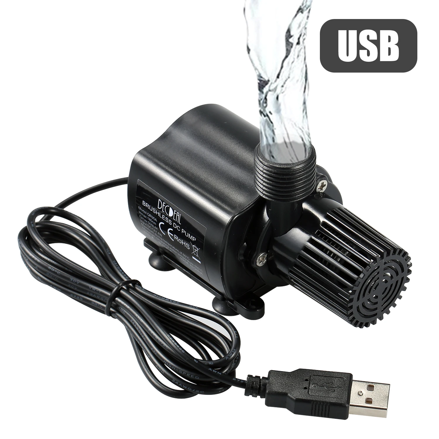 USB Бесщеточный Водяной насос с фильтром бесшумный микро водяной масляный