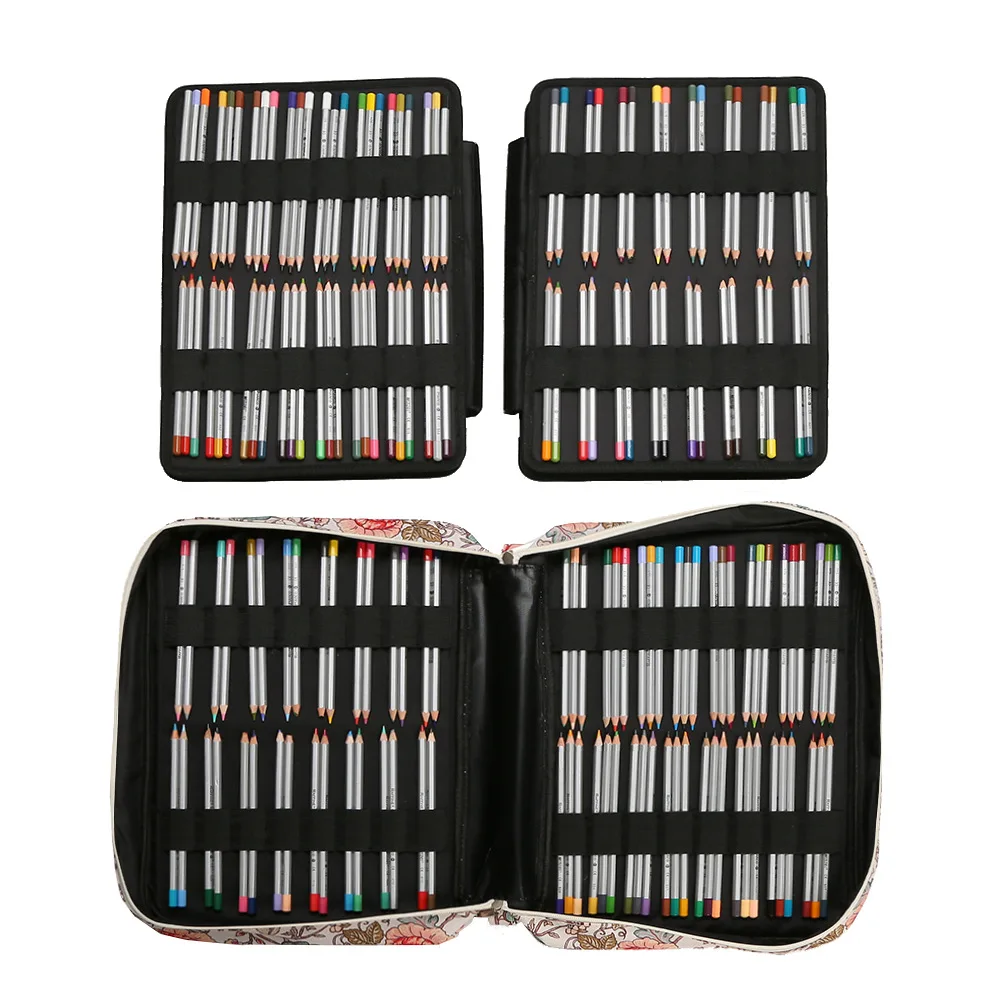 Portable Colored Pencil Case 480 Slots Pencil Case or 320 Gel Pen Case  Organizer with Strap for Student or Artist - AliExpress