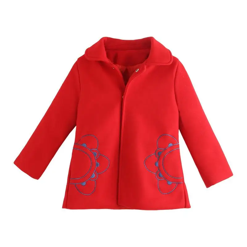 Коллекция 2019 года детские куртки для девочек зимнее шерстяное пальто подростков
