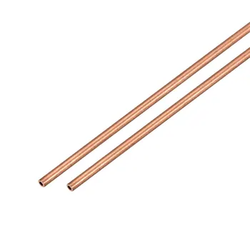 

uxcell 2Pcs Copper Round Tube Pipe 1.5mm Outside Diameter X 1mm Inside Diameter 500mm Long Seamless Round Tube
