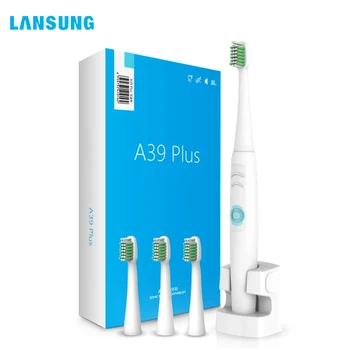 

Lansung Sonic Electric Toothbrush Ultrasonic Deep Rechargeable Adult Toothbrush Heads Replaceable Whitening Waterproof Smart