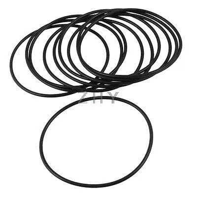 

2.5mm x 75mm Black Nitrile Rubber Sealing O Ring Seal Washer Grommets 10 Pcs
