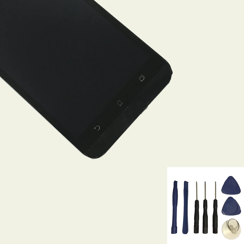 

For ASUS ZenFone 2 Laser ZE550KL Z00LD Touch Screen Digitizer Sensor + LCD Display Module Assembly With Frame + Free Tools