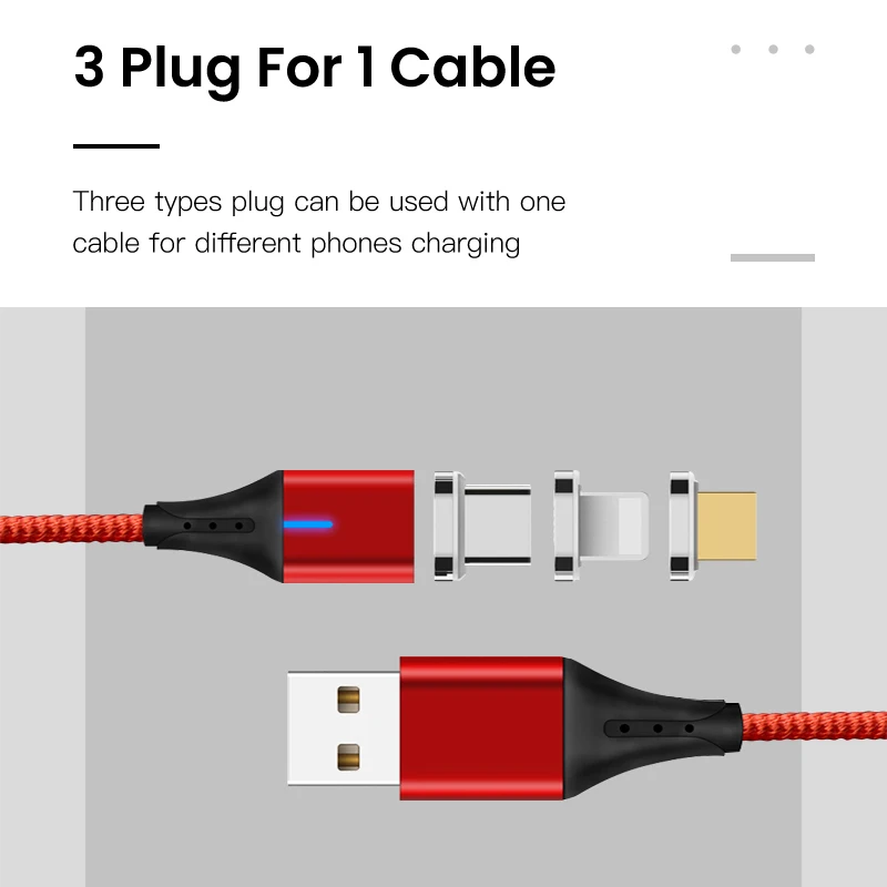 5А 2 м Магнитный кабель type C Micro USB кабель для передачи данных зарядное устройство для Iphone 11 samsung Xiaomi huawei Зарядка USB кабель для мобильного телефона