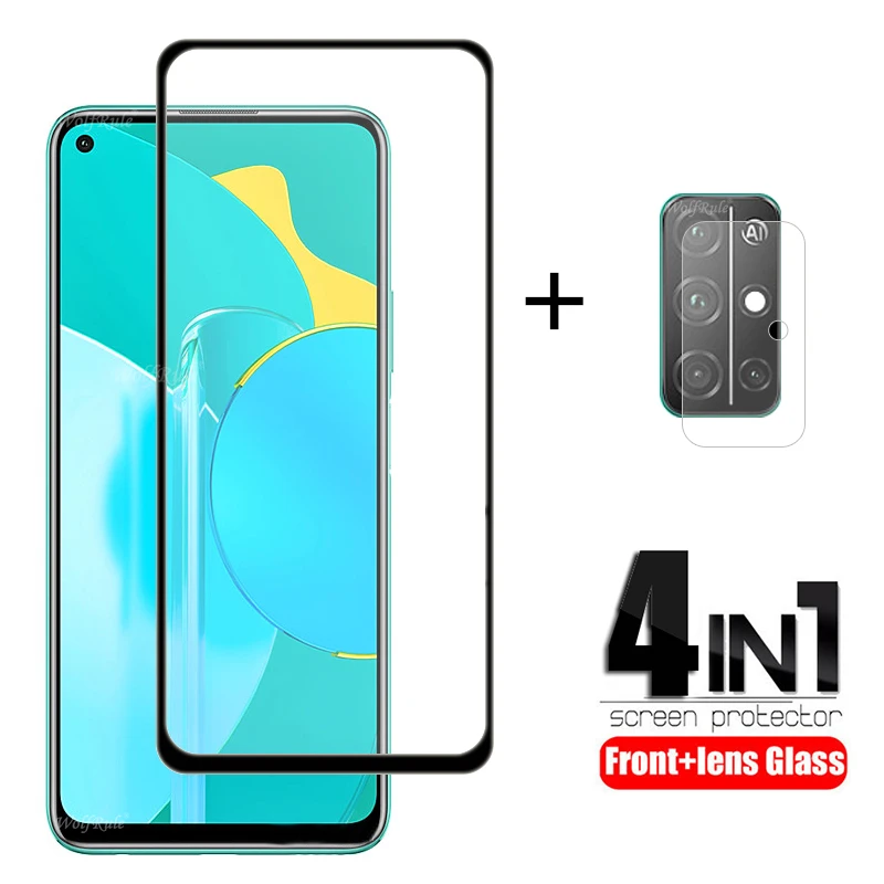 4-in-1 For Huawei P40 Lite Glass Protector Tempered Y8P Y7P Y6P Y5P Y6S Honor 9X X10 Lens | Мобильные телефоны и